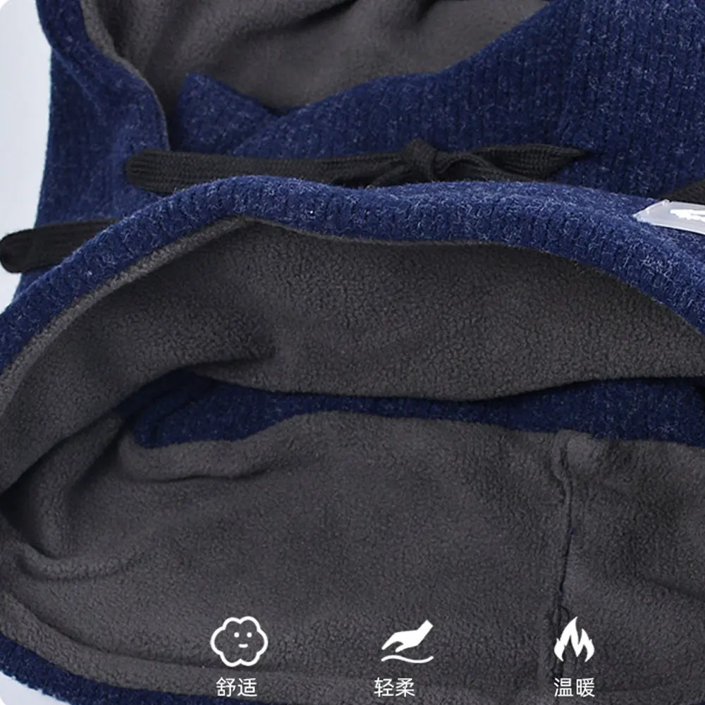 الشتاء التزلج ركوب الدراجات البلوز هوديي مبطنة بالصوف حماية الرقبة في الهواء الطلق الدافئة الوالدين والطفل هوديي للرجال والنساء