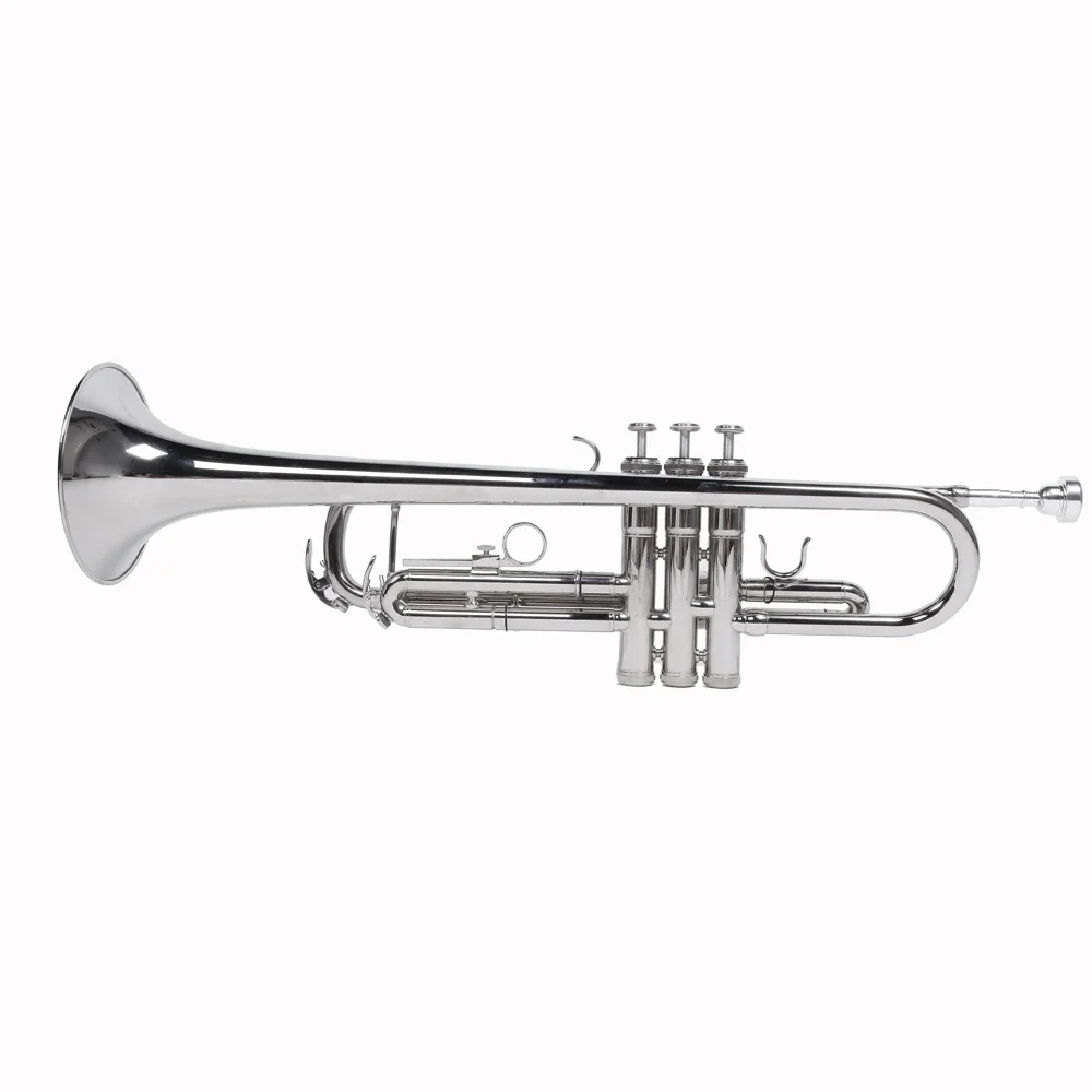 

Nickelplated Drop B Adjustable Trumpet Gloves Set Silver