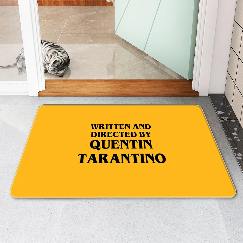 Tarantino Doormat for Entrance Door Non-slip and Washable Kitchen Mat Absorbent Bathroom Rug Anime Carpet Welcome Home Doormats