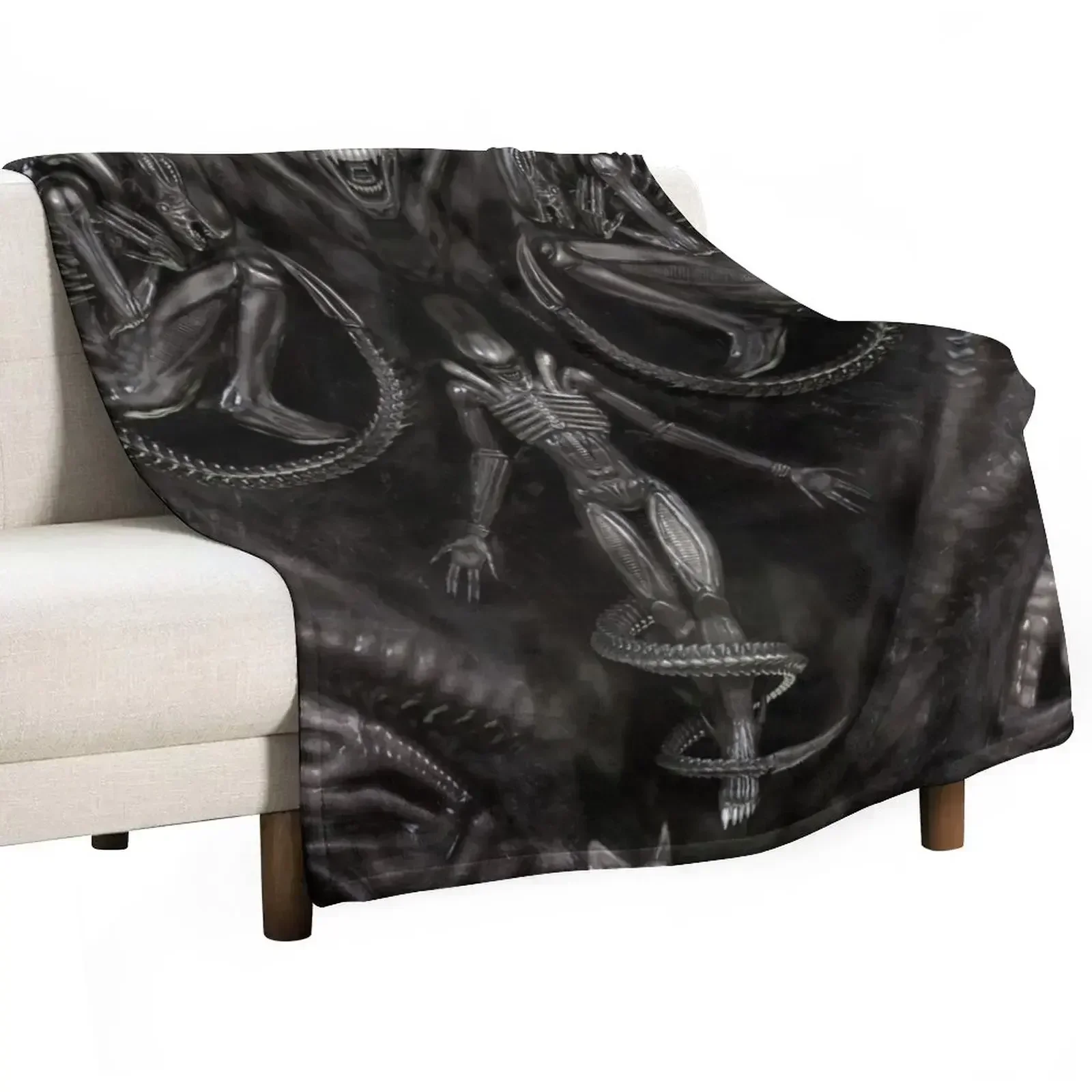 Alien Worlds Throw Blanket Beach Cute Designers Tourist Luxury Throw halloween Blankets