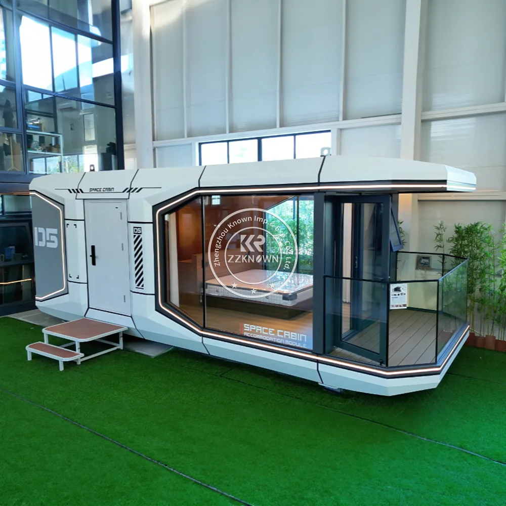 Professional Soundproofed Office Prefabricated House Modular Space Capsule Outdoor Mobile Tiny House Luxury Capsule House