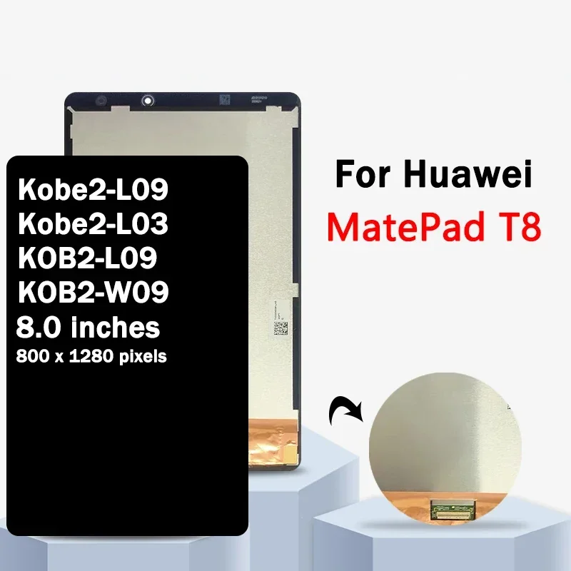 

KOB2-W09 KOB2-L09 BZD-AL00 Premium Lcd For Huawei MatePad T8 T 8 8.0 LCD Display Touch Screen Digitizer Assembly