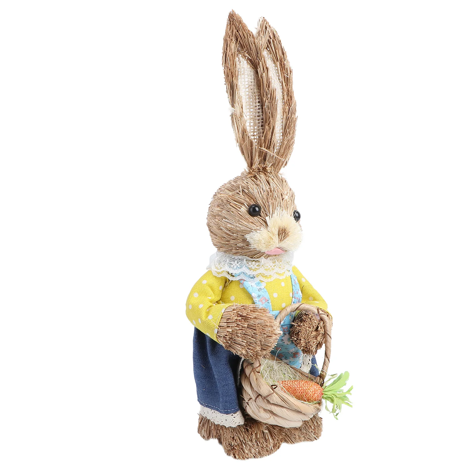 

1Pcs Adorable Bunny Decor Fine Craftsmanship Cartoon Rabbit Shape for Table Bookshelf Dining Room Household Garden Rabbit Craft