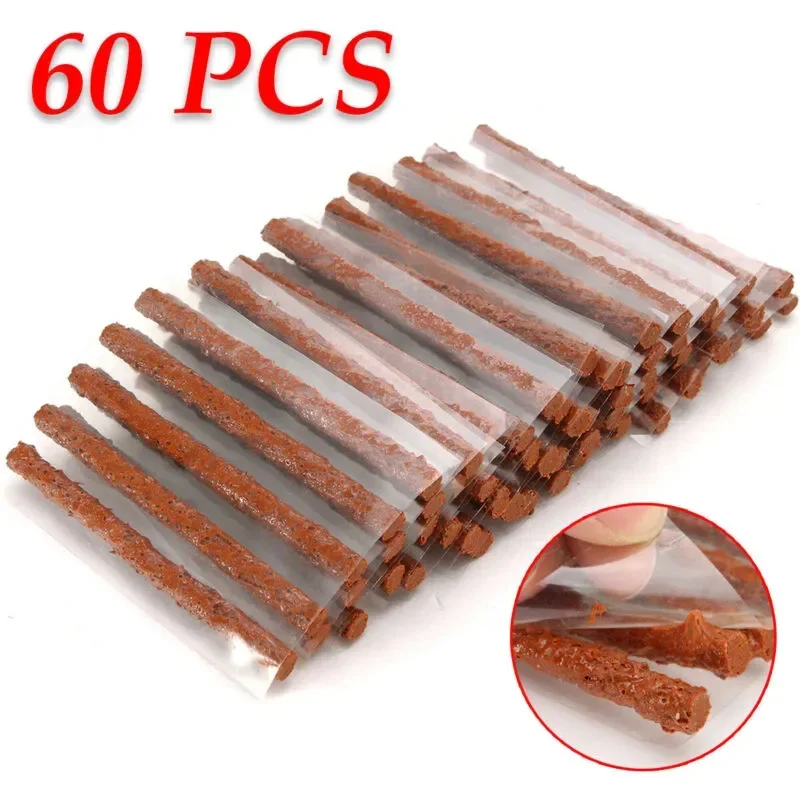 

60Pcs Tire Repair Strips Tire Tyre Puncture Plug Seal Repair Tool Kit For Car Motorcycle Bike Tyre Puncture Repairing Tools