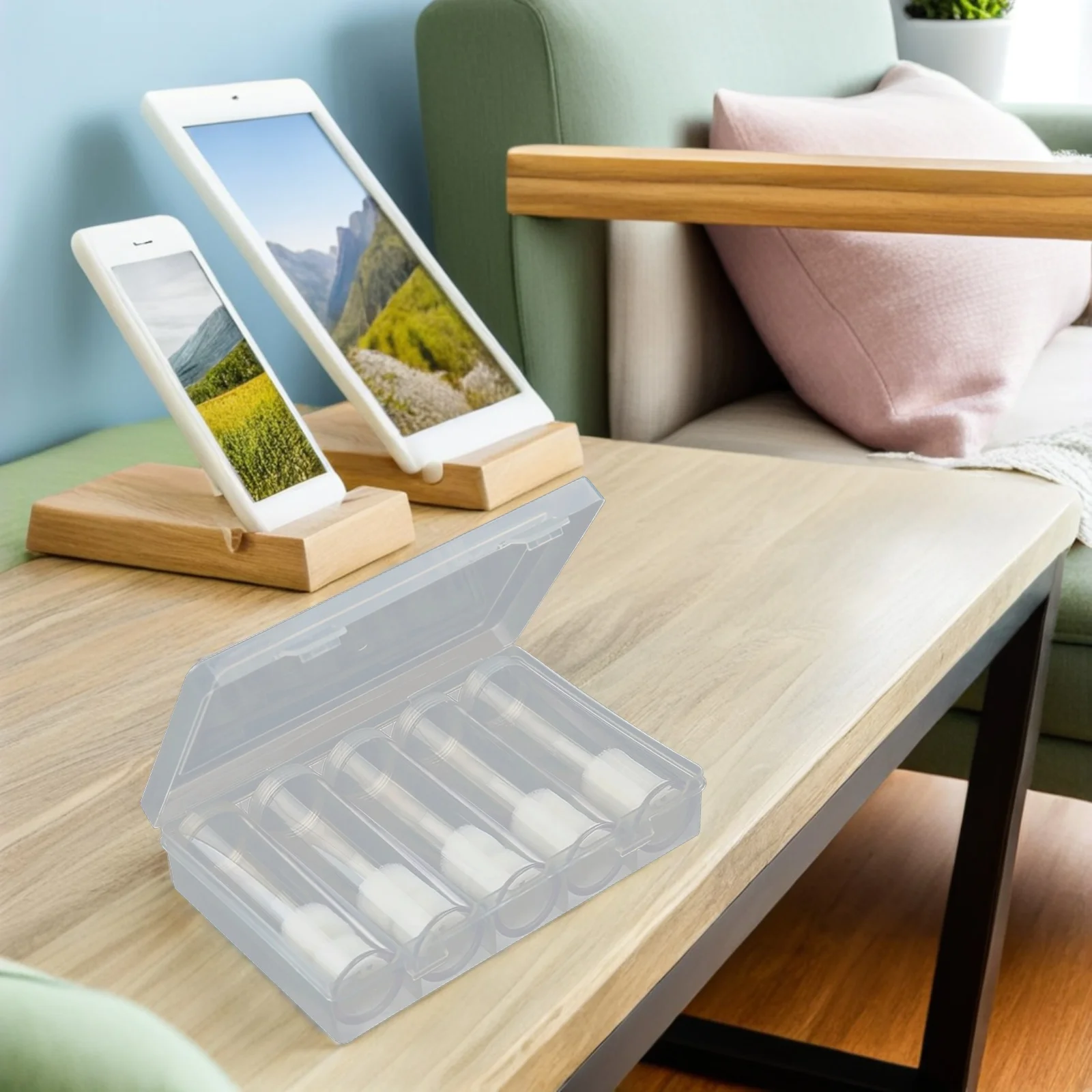 Soportes de tubos de almacenamiento de monedas Premium, 6 uds., 5 tubos, 1 caja, organizadores transparentes para coleccionistas, protección de exhibición