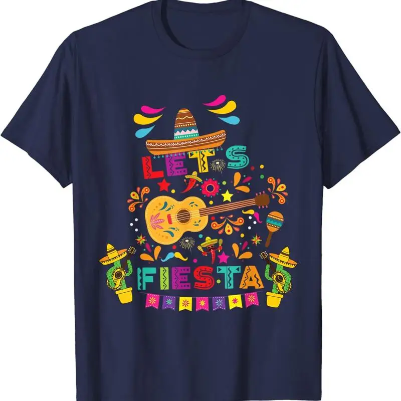 Cinco De Mayo Let'S Fiesta Mexican Maracas T Shirt