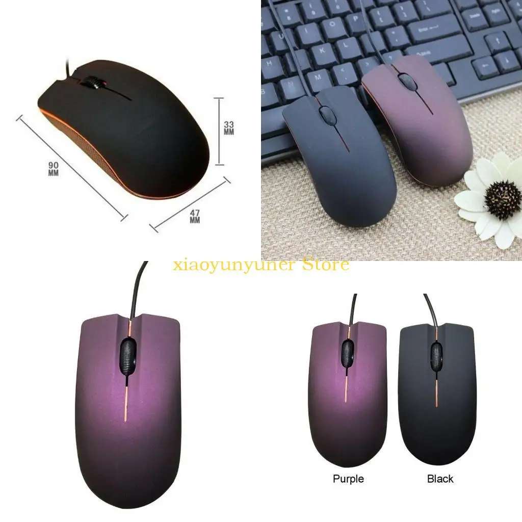 P9JB 3 Bottons Gaming Mouse Matte for Friends Gift PC Computer E-Sport