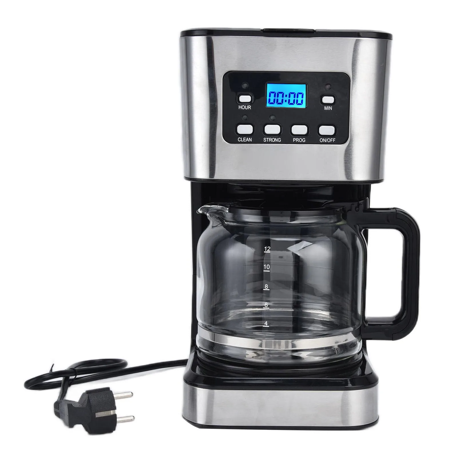 

Drip Coffee Maker Timer Automatic Shut Down 1.5L Coffee Maker EU Plug 220-240V with Kettle for Coffee Lover for Cafe for Family