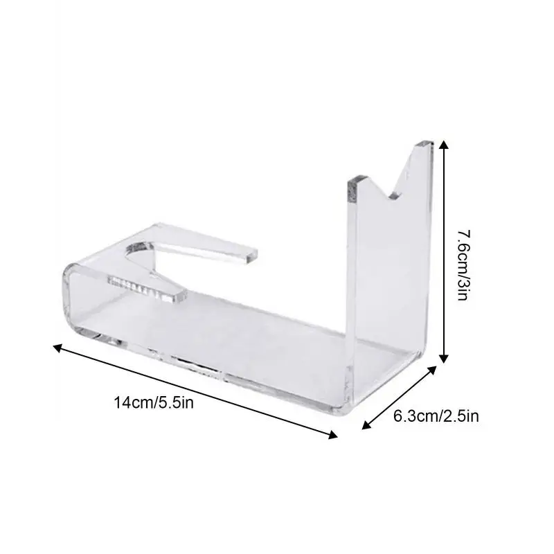 2pcs Pistols Display Stand Unique Design General Guns Holder Adjustable Clear Acrylic Short Guns Model Showing Rack