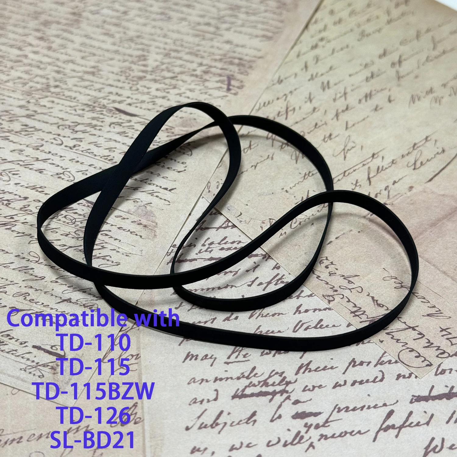 Flat Drive Belt Fits THORENS TD-110 TD-115 TD-115BZW TD-126 TECHNICS SL-BD21 Turntable Platter Belt Repair