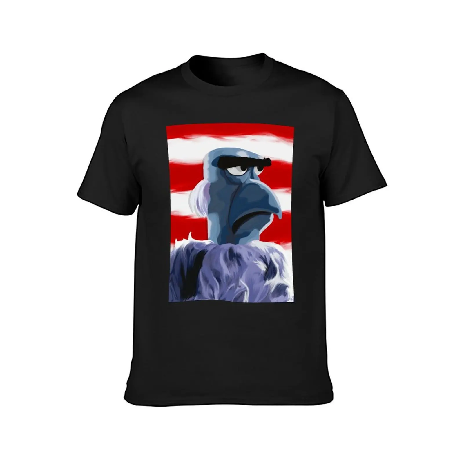 Sam Eagle Portrait Painting (version 1/2) T-Shirt cute tops aesthetic clothes T-shirts for men cotton