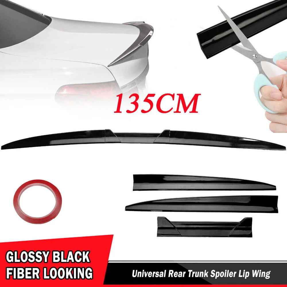 Car Universal Roof Spoiler Tail Spoiler Trunk Wing DIY Refit Spoiler Poiler Wing Racing Trunk Spoiler Auto Spoiler Universale