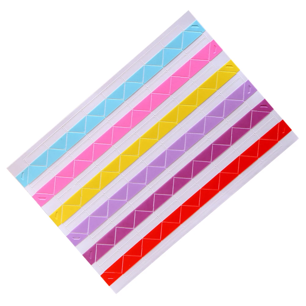 

10 Sheets Photo Corner Stickers Set Diy Corner Protection Sticker for Scrapbook Photo Craft (1 Sheet 102 Trunks, Rainbow Color)