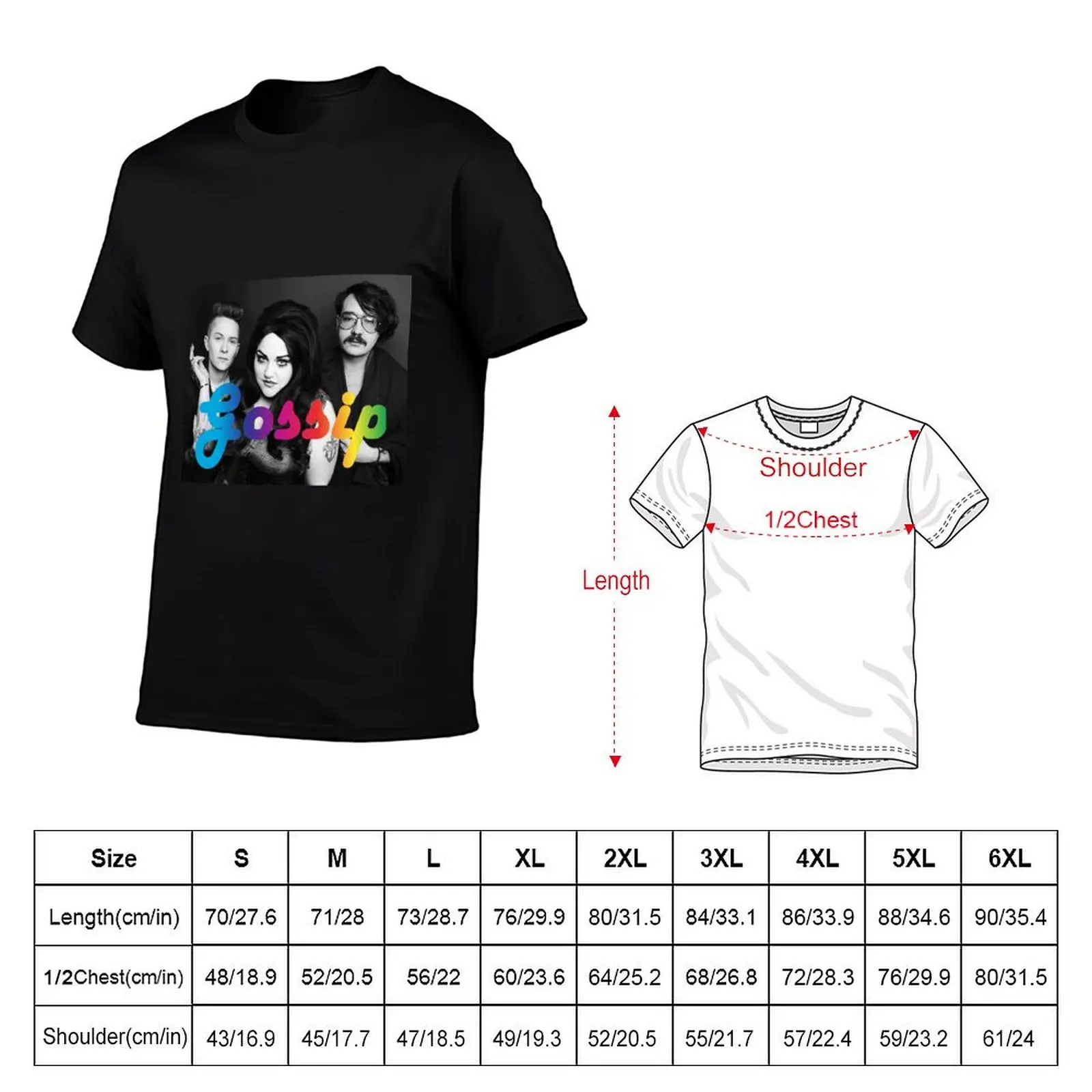 Gossip Pride T-Shirt Plus Size Solid Color T-Shirt