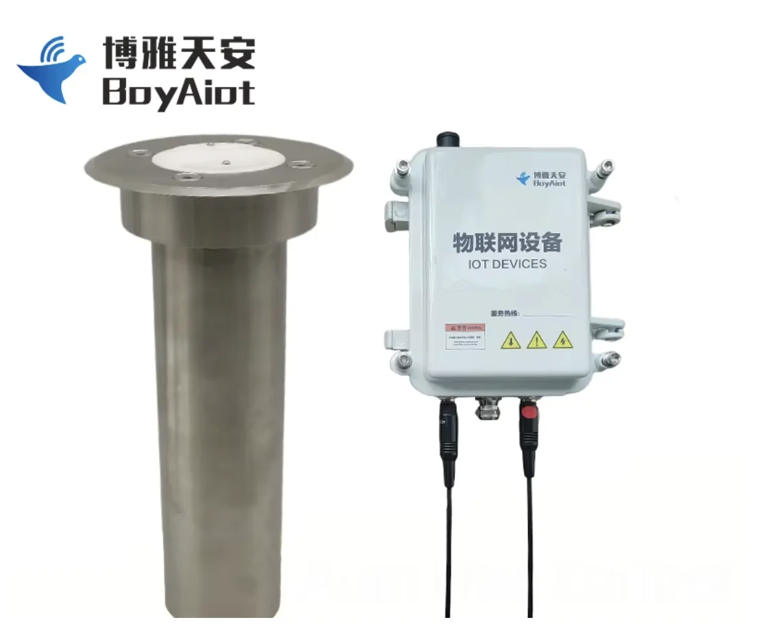BOY-WR03-LR Terminale di telemetria Lora in acciaio inossidabile Trasmissione remota Area superficiale dello strumento di monitoraggio del livello dell'acqua urbano