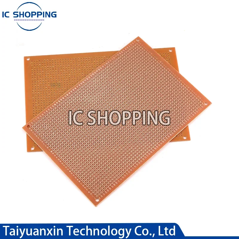 5pcs 10x15 10*15cm Single Side Prototype PCB Universal Board Experimental Bakelite Copper Plate Circuirt Board yellow