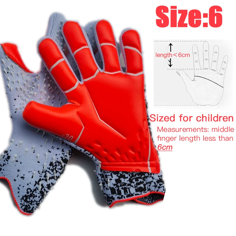 ATLANDER Profession elle Torwart handschuhe Erwachsene Kinder Fußball Latex verdickt Schutz Torhüter Fußball Sport Fußball Torwart Handschuhe 5