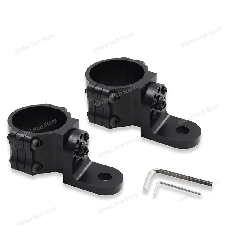 2 Heavy-Duty Adjustable UTV Flagpole Mounts - Whip Light & Antenna Bracket, Fits 1.5 to 2 Inches (For Polaris Compatible)