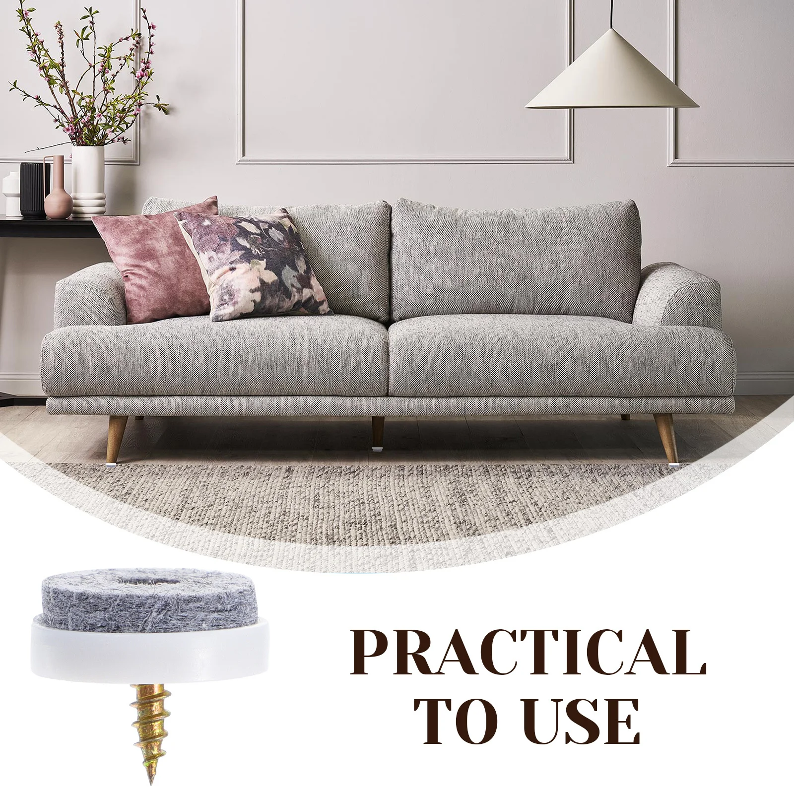 50 قطعة حماة ساق الطاولة غير قابلة للانزلاق شكل دائري أقدام كرسي الأكمام تجربة جيدة أقدام الطاولة يغطي كرسي الساق يغطي #3