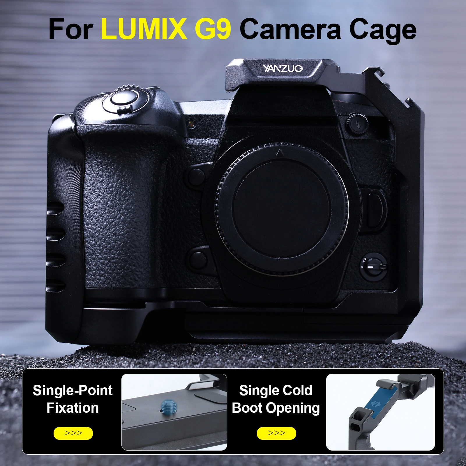 

YANZUO Защитная металлическая расширительная рамка (клетка) для камеры Panasonic G92, S52, S52X, аксессуары для видеосъемки