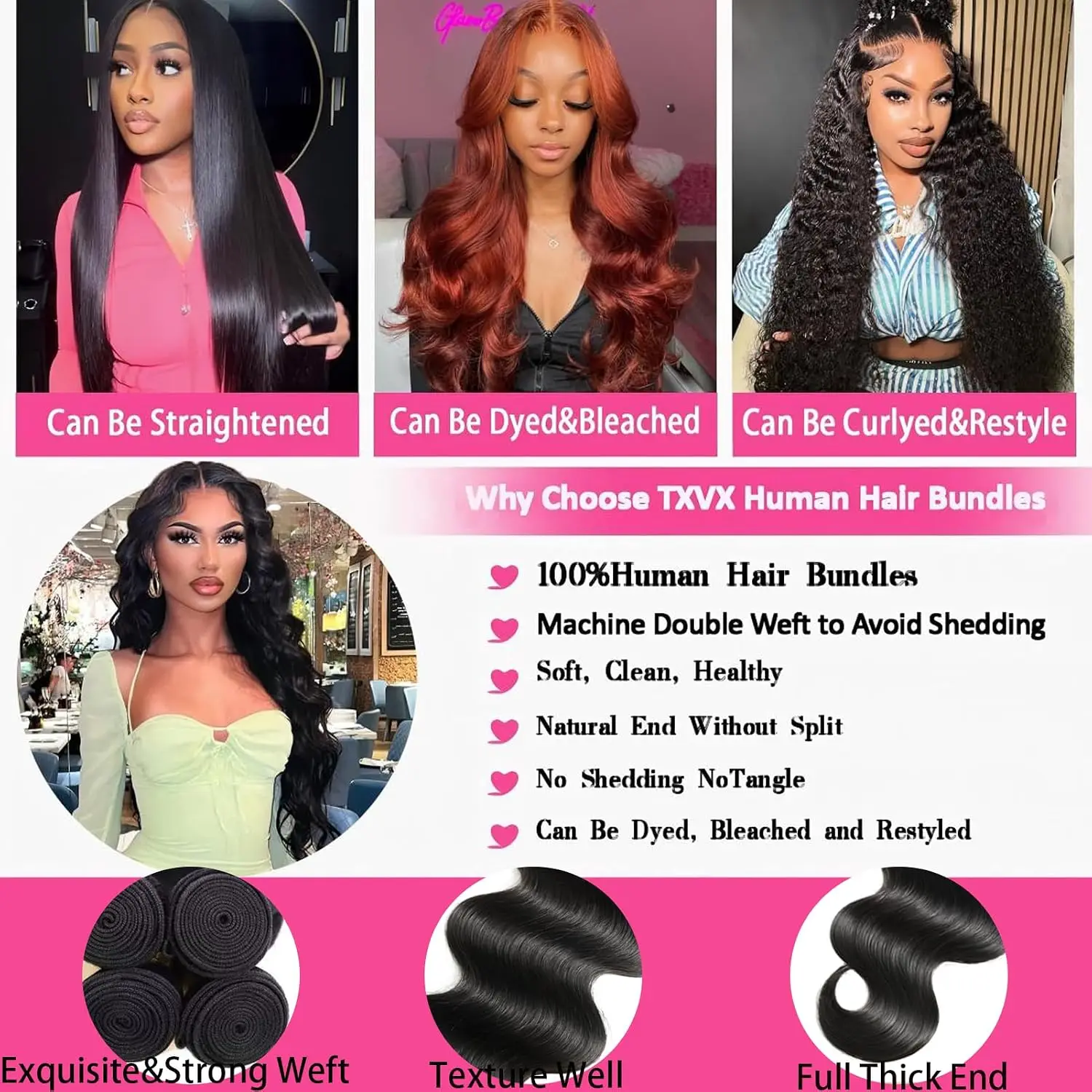Body Wave Human Hair Bundles 16 18 20 22  Inch Hair for Quick Weave Sew-in