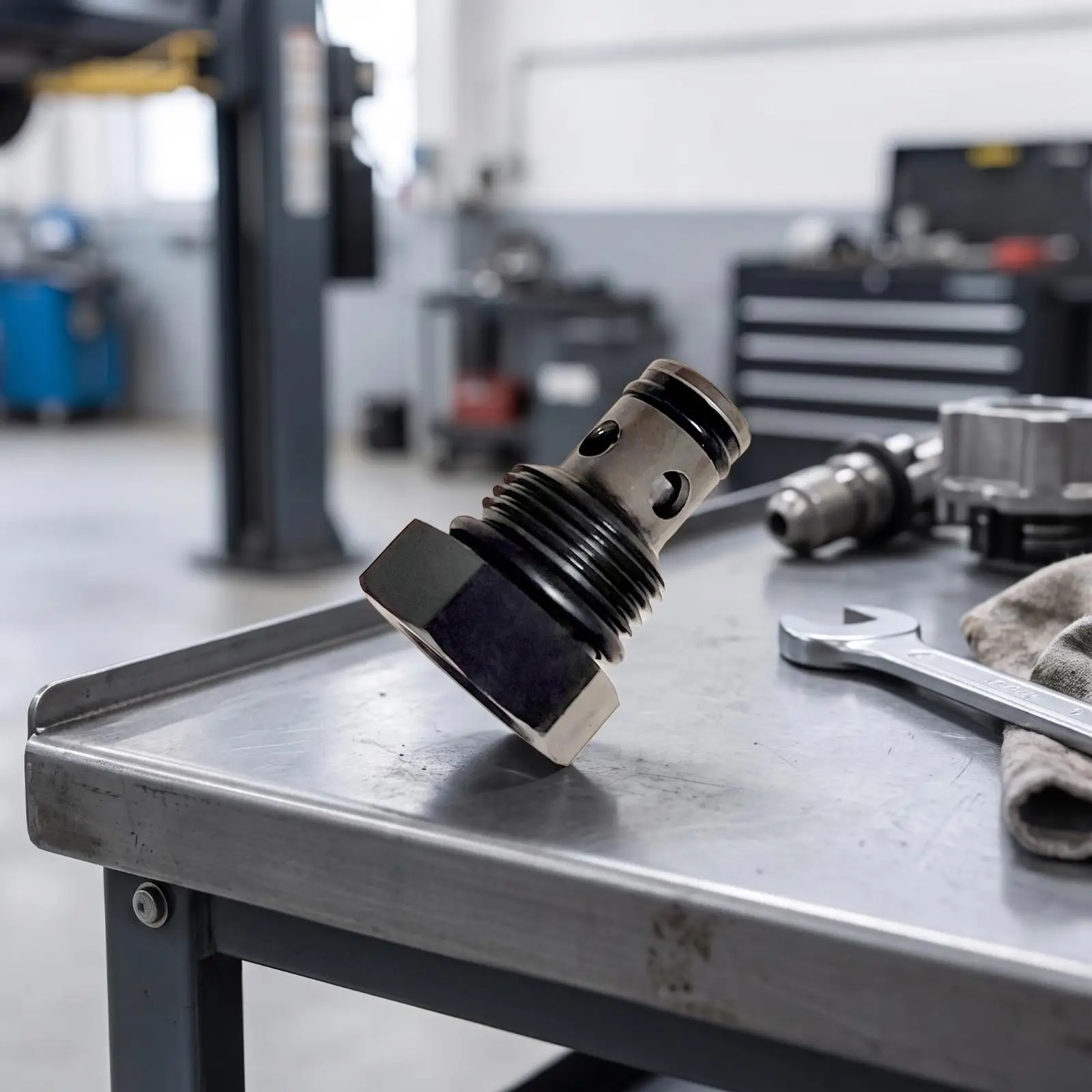 Hydraulic Lift Valve with Sealing Rings Carbon Steel Hydraulic Relief Valve Inline