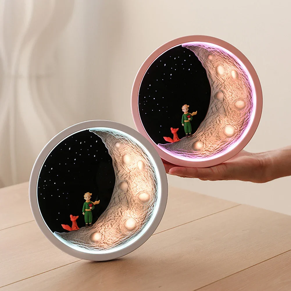 

Creative Cartoon Little Prince Wireless Bluetooth Speakers Stereo Subwoofer Home Bedside Night Light Atmosphere Light Music Box