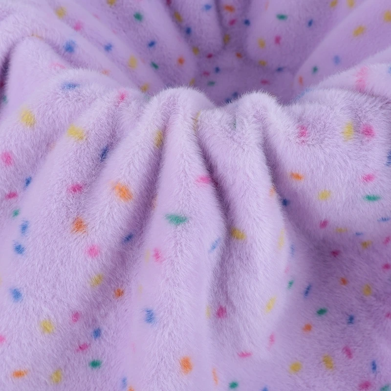 

ZYFMPTEX New Colourful Leopard Print Fabric Ultra-Soft Plush 160x50cm Polyester Synthetic Fur DIY Storage Bag/Plush Toy/Costume