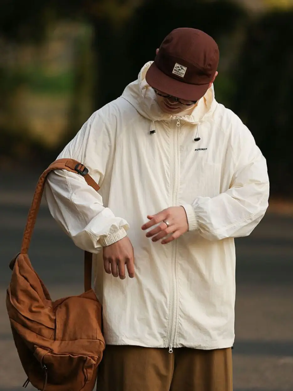 

Летняя легкая дышащая куртка для активного отдыха с защитой от солнца, в стиле ретро, простая и универсальная, модная рабочая одежда