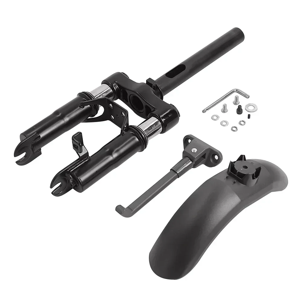 Vorderradaufhängung mit Kotflügel-Fußstützsatz für Ninebot Max Pro Shared KickScooter, vordere Stoßdämpfer-Elektroroller-Teile