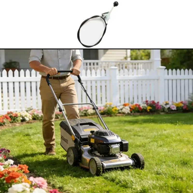 652F Outdoor Power Equipment Handle Control Line With Galvanized Steel Grip For Smooth Operation In All Areas