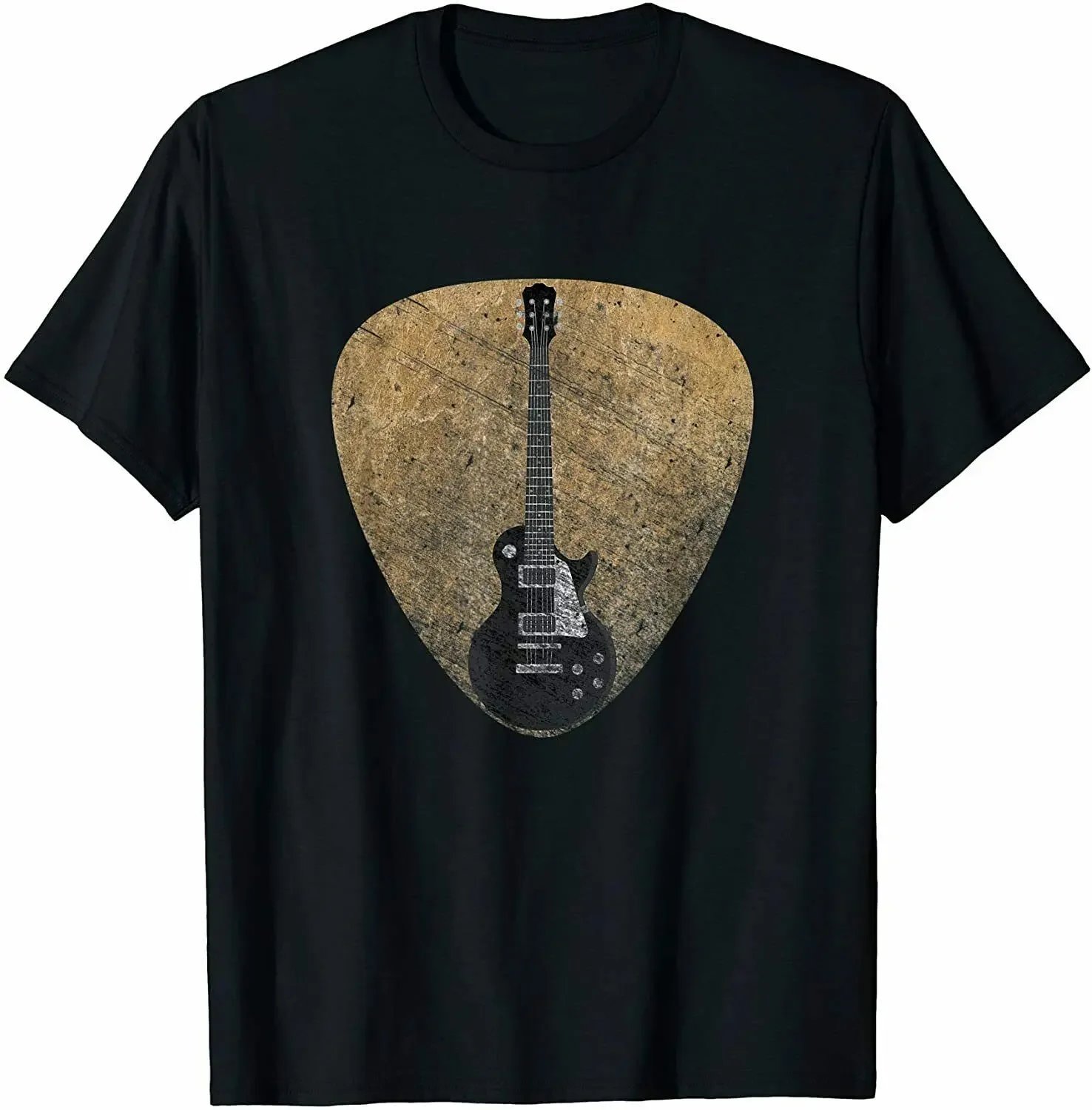 

Vintage Guitar Pick Guitarist Lover Instrument Electric Bass T-Shirt