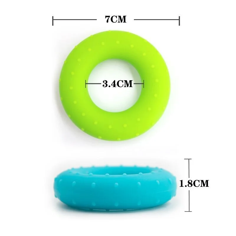 Silicone Finger Gripper Hand Resistance Band Grip Ring Wrist Stretcher Finger Forearm Trainer Exercise Carpal Bone Expander