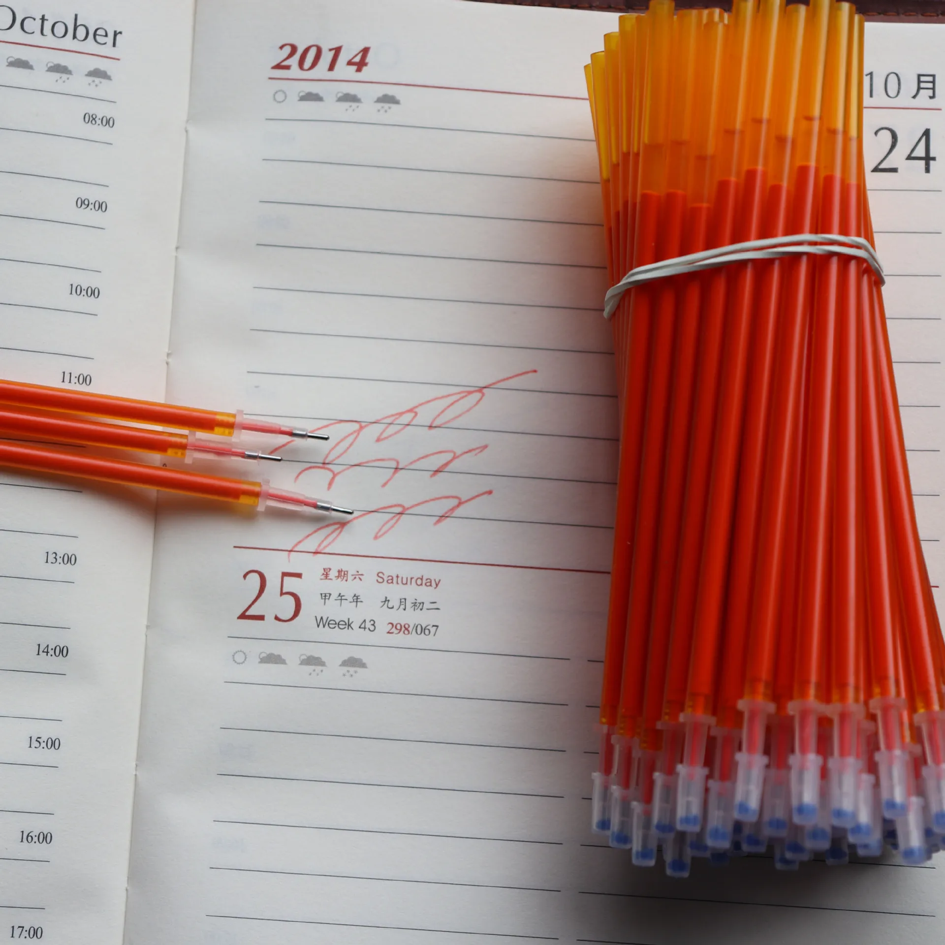 20 teile/satz Farbe lösch bare Gel stift Nachfüll stangen 0,5mm bunte Tinte wasch bar Griff magische lösch bare Stifte für Schule Doodle Briefpapier – Detail 11