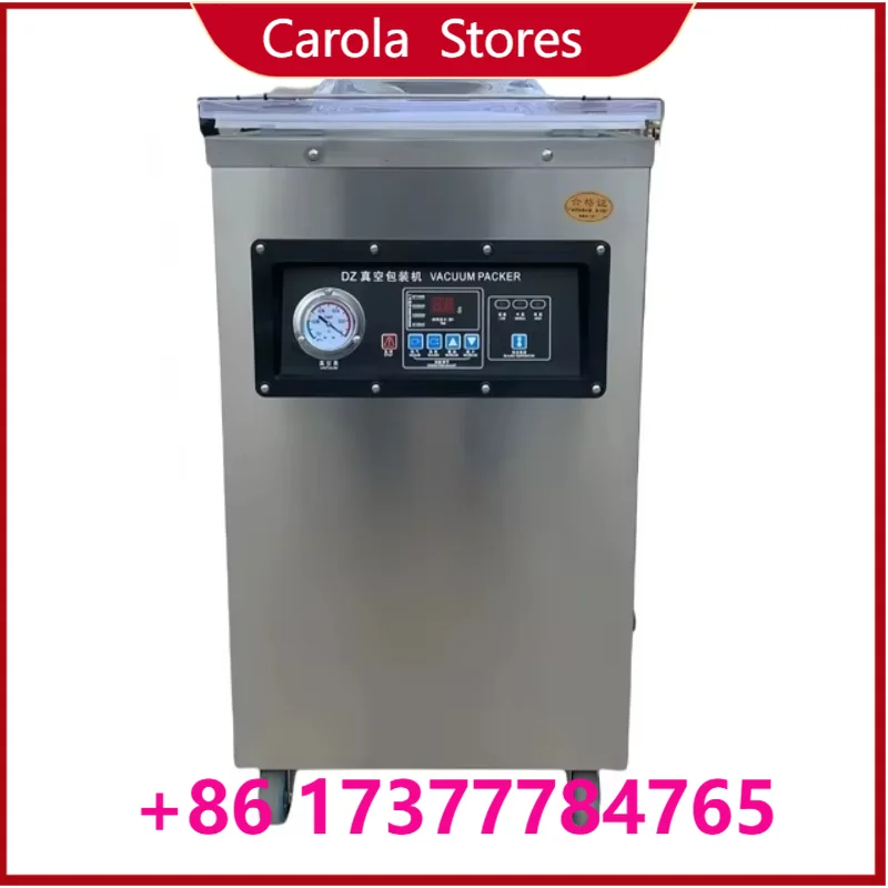 Industrial Desktop Automatic Single Chamber Vacuum Packaging Machine, 304 Stainless Steel Body, Dry & Wet Dual Use Vacuum