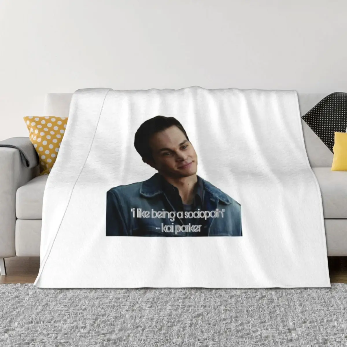 

Kai Parker Throw Blanket Plush For Decorative Sofa Tourist Summer Blankets
