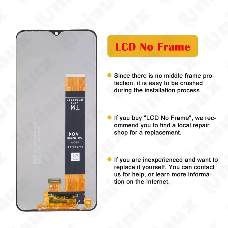 M23 Screen For Samsung Galaxy M23 LCD Display SM-M236B SM-M236B/DS Touch Screen Digitizer 6.6\