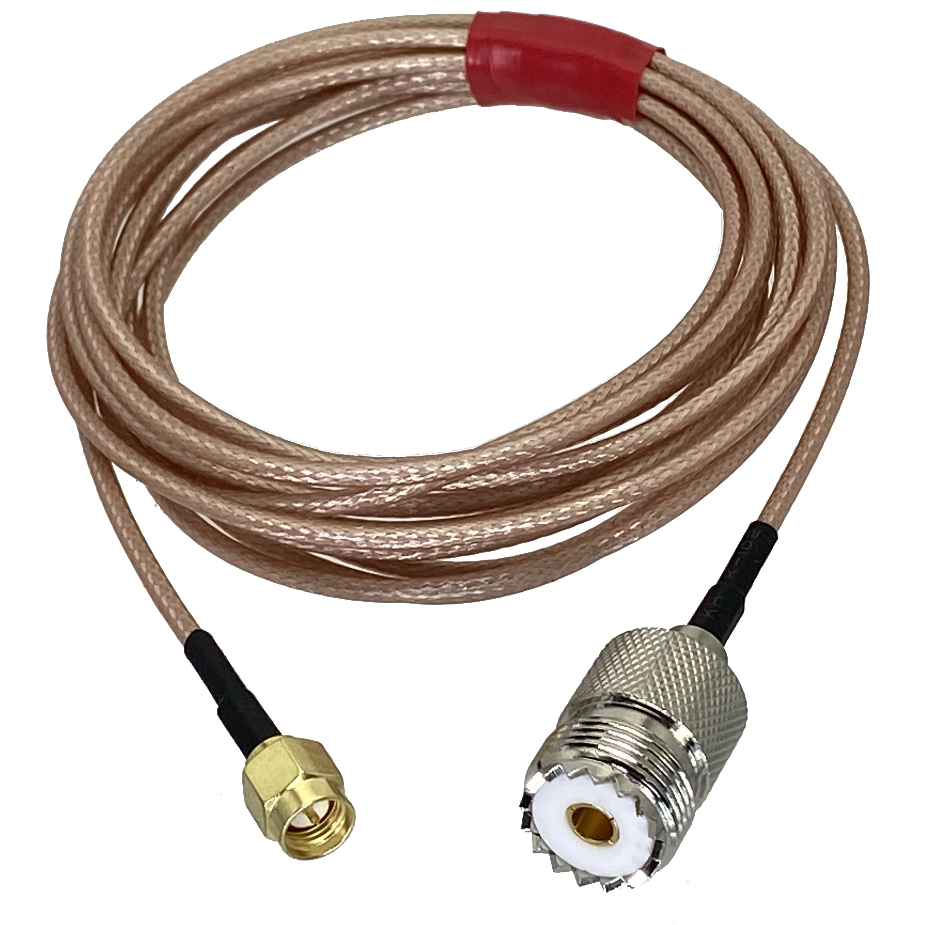 UHF SO239 female Jack to SMA male plug Connector crimp RG316 cable jumper pigtail Wire Terminals 4inch~10M