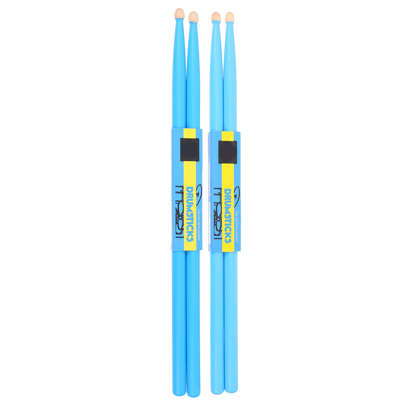 

4pcs 2 Pairs Drumsticks Hard Maple Wooden Percussion Sticks for Adults Lightweight Durable Suitable All Styles Beginner Friendly