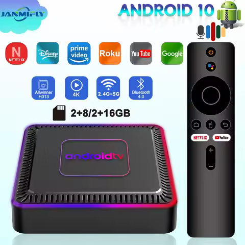 Q7 Allwinner H313 Android 10 TV Box 4K Ultra HD Player Dual-Band 2.4G 5G WIFI Smart Home Electronics Full Netcom Set Top Box