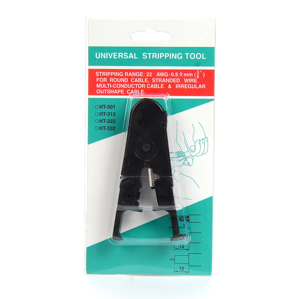 

Multi Functional Black Coaxial Cable Stripping Pliers Network Stripper Adjustable Depth Tool Portable Easy Wire Stripper Hand