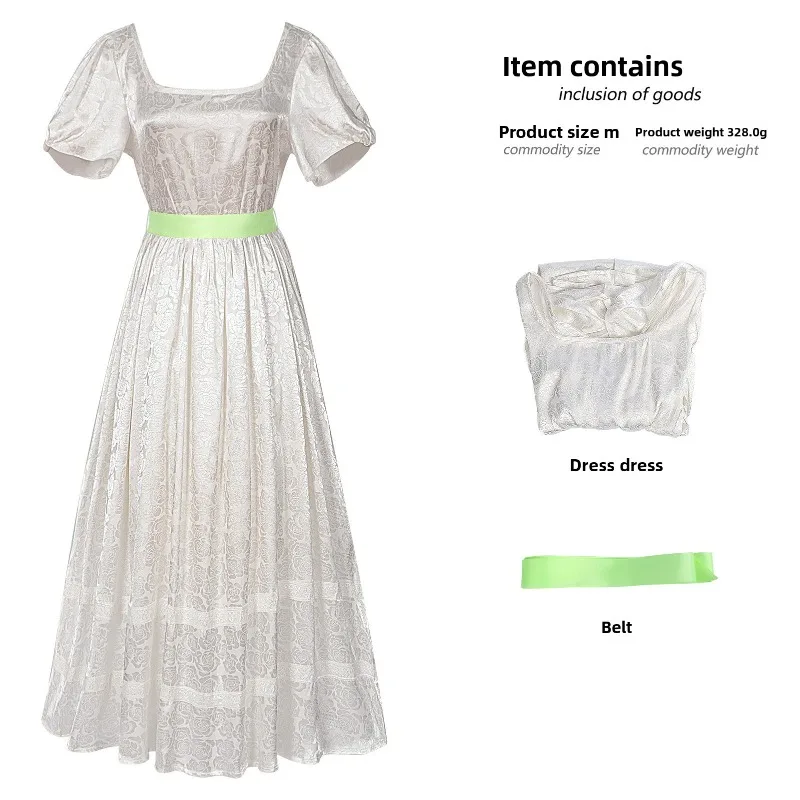 ชุดเดรสผ้าซาตินสไตล์เรเนสซองส์แบบกระโปรงโจรสลัดวิคตอเรียยุคกลางใหม่ปี 2025 สำหรับผู้หญิง ชุดแสดงบนเวที