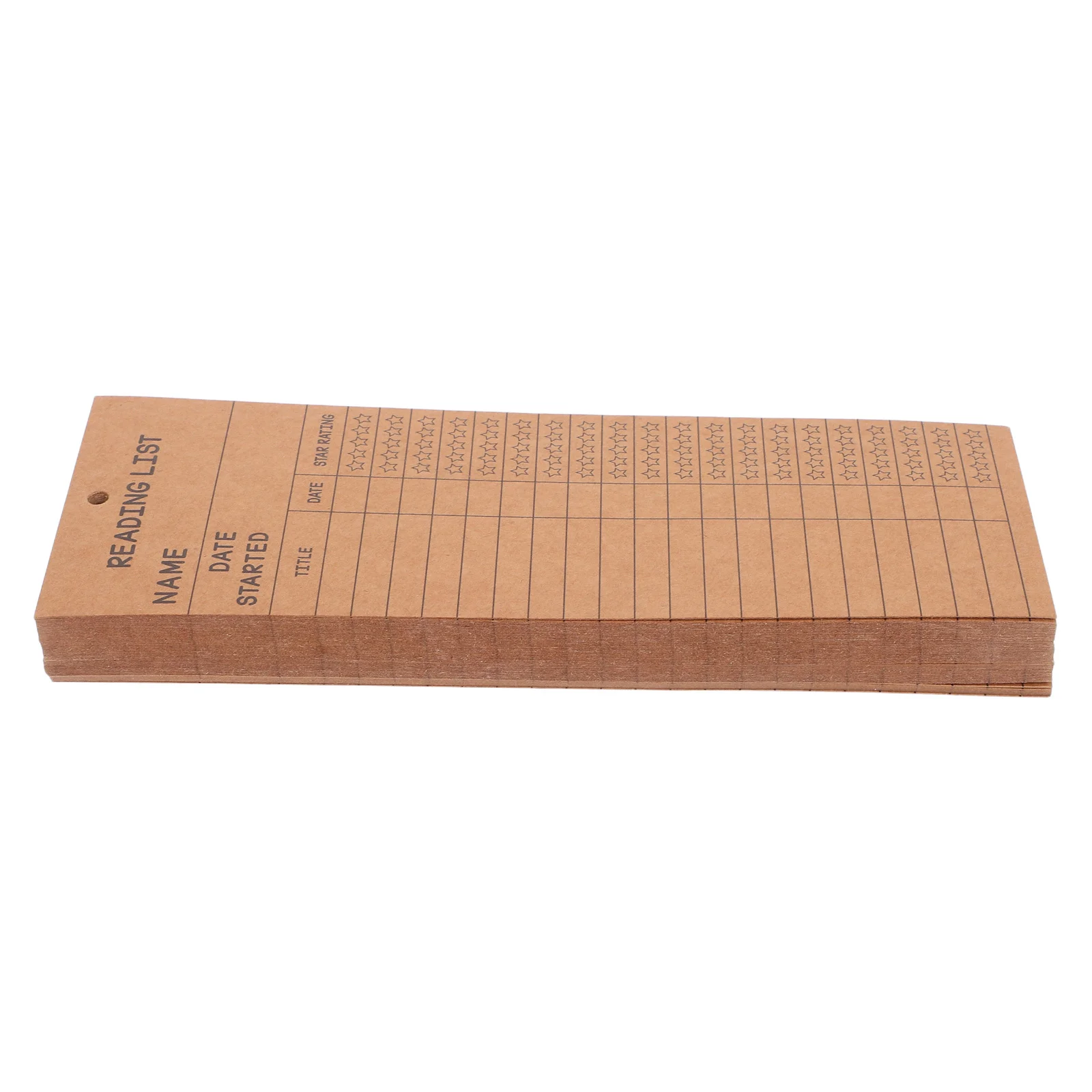 

50Pcs Book Reading Card Reading List Tracker Bookmark Library Card Bookmark for Journaling Notes Start End Dates