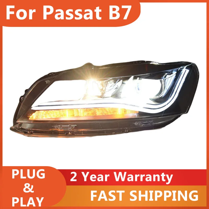 

KOWELL автомобильный Стайлинг для VW Passat B7 фары 2011-2015 America Passat CC фара DRL указатель поворота ближний свет проектор Len