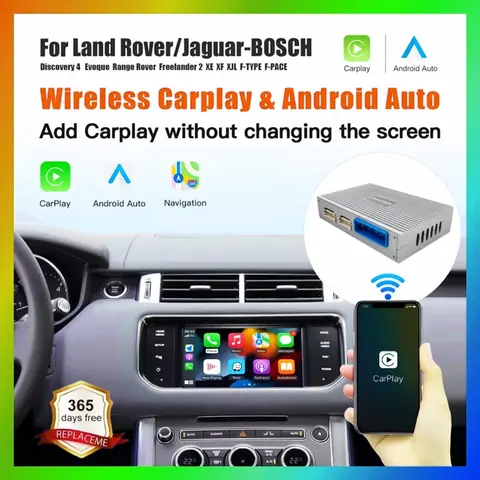 랜드로버/재규어/레인지로버/이보크/디스커버리 2012-2016용 안드로이드 오토 무선 카플레이 멀티미디어 USB 내비게이션 DSP