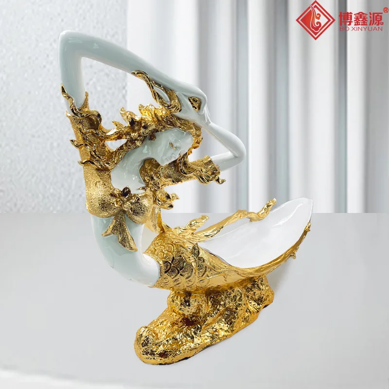 DSA Extra Large Seafood Plate Mermaid Plate Resin Commercial Posture Plate Sashimi Creative Tableware Fruit
