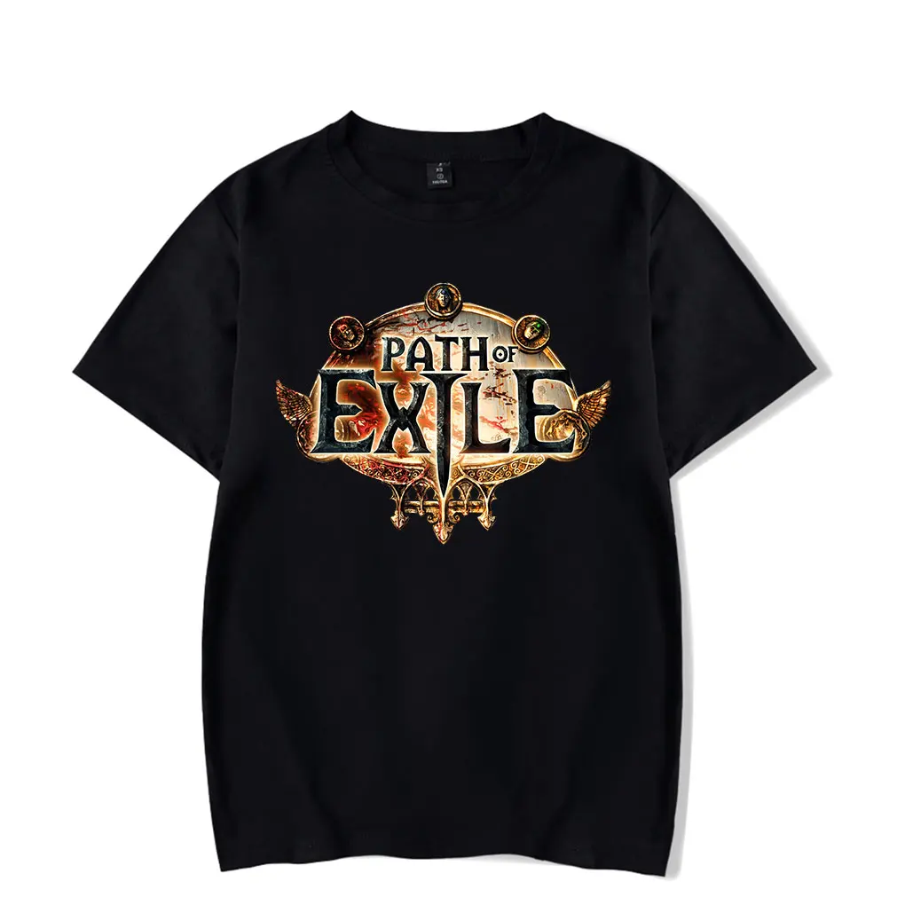 Path of Exile merch cosplay game tshirt crewneck short sleeve tshirt men/women hip hop tops