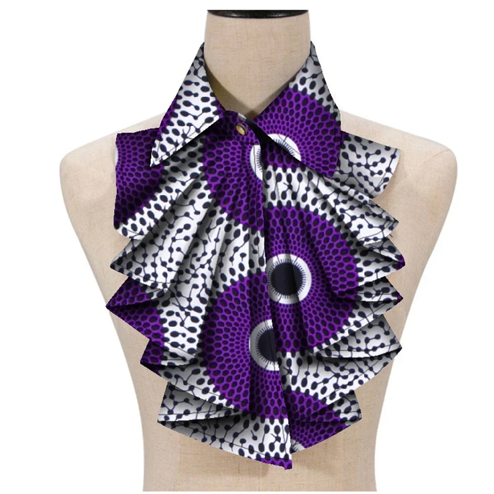 New Fashion African Print Ankara Tie for Women Triangle Ankara Fabric Cravat Africa Tie WYA027