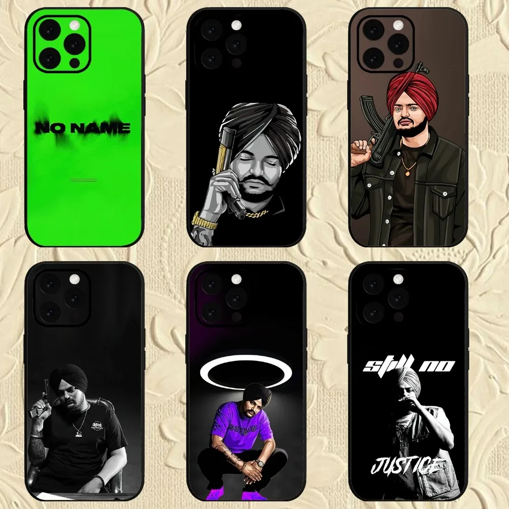 Indian Rapper Sidhu Moose Wala  Phone Case For iPhone Mini 11 12 13 14 15 Pro XS Max X Plus SE XR Shell