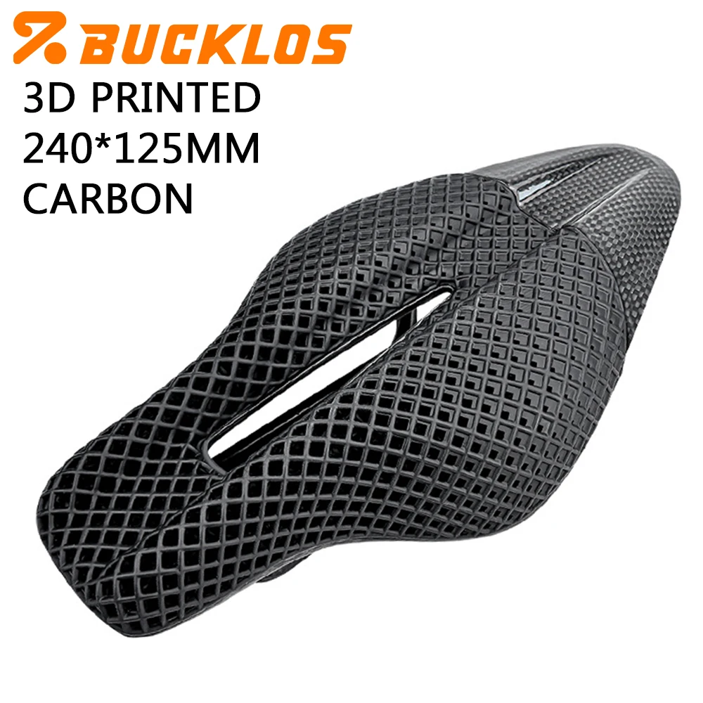 

Велосипедное седло BUCKLOS с 3D-печатью, карбоновое, для триатлона и гонок на время, дышащее, с подушкой для сиденья TT-велосипеда
